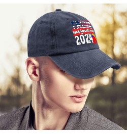 Mens Hats Trump Outdoor Hats for Womens Fashionable Hat Breathable Trumps 2024 Sun Hats Navy Blue $10.05 Visors