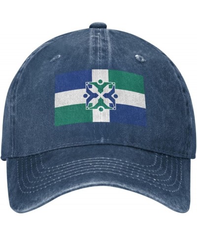 Flag of Columbia, Missouri Baseball Cap for Men Women Hat Vintage Cowboy Hats Adjustable Trucker Caps Navy Blue $12.15 Baseba...