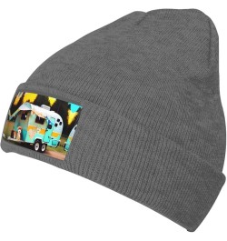 You Make Me Happy Camper Print Unisex Beanie for Men and Women Knit Hat Winter Beanies,Skater Beanie Deep Heather $9.28 Skull...