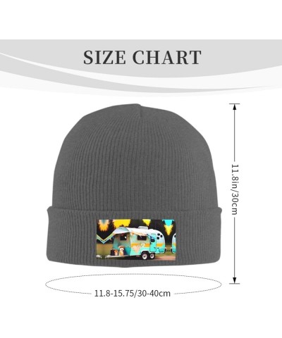 You Make Me Happy Camper Print Unisex Beanie for Men and Women Knit Hat Winter Beanies,Skater Beanie Deep Heather $9.28 Skull...