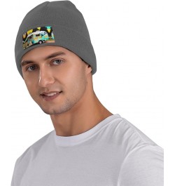 You Make Me Happy Camper Print Unisex Beanie for Men and Women Knit Hat Winter Beanies,Skater Beanie Deep Heather $9.28 Skull...