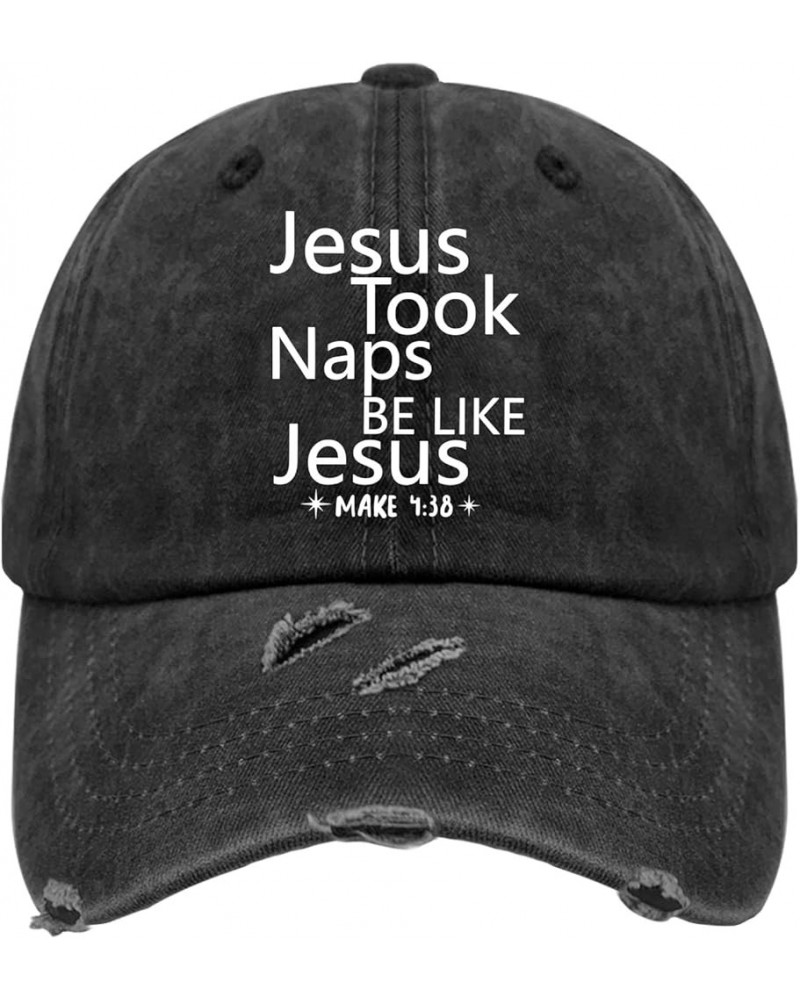 Hiking Hats for Men Jesus Funny Cap for Mens Baseball Hat Quick Dry Jesus Took Naps Be Likes Jesu Cute Baseball Cap Allblack ...