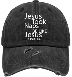 Hiking Hats for Men Jesus Funny Cap for Mens Baseball Hat Quick Dry Jesus Took Naps Be Likes Jesu Cute Baseball Cap Allblack ...