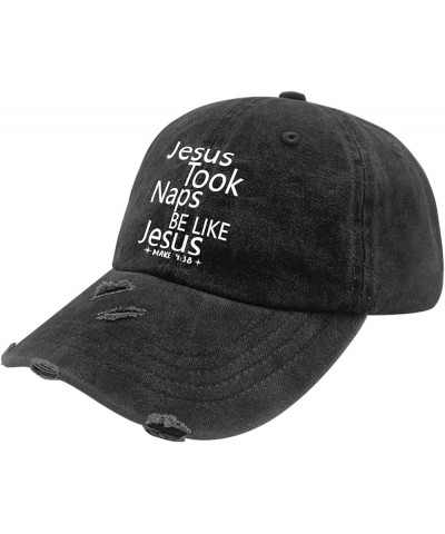 Hiking Hats for Men Jesus Funny Cap for Mens Baseball Hat Quick Dry Jesus Took Naps Be Likes Jesu Cute Baseball Cap Allblack ...