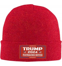 Trump 2024 paybackss Bitch Knit Hat Impeach Biden Fuck-Pelosi Anti Swallows Men Women Warm Winter Hat Beanie Cap Red $9.45 Sk...