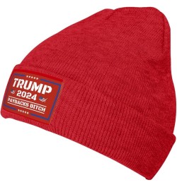 Trump 2024 paybackss Bitch Knit Hat Impeach Biden Fuck-Pelosi Anti Swallows Men Women Warm Winter Hat Beanie Cap Red $9.45 Sk...