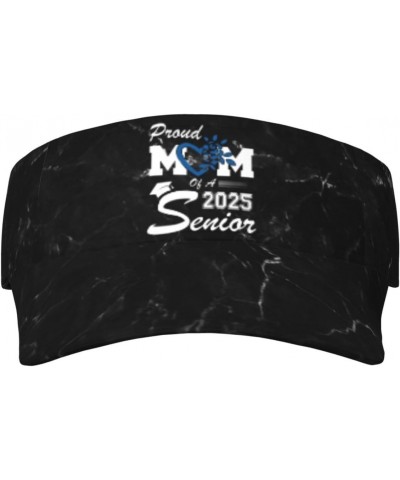 Proud Mom of a 2025 Senior Class of 2025 Graduation Visor Cap Adjustable Uv Protection Sun Visor Hats Empty Top Baseball Hat ...