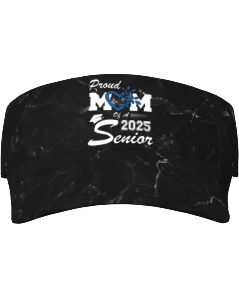 Proud Mom of a 2025 Senior Class of 2025 Graduation Visor Cap Adjustable Uv Protection Sun Visor Hats Empty Top Baseball Hat ...