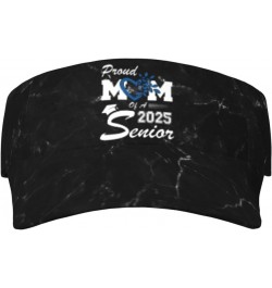 Proud Mom of a 2025 Senior Class of 2025 Graduation Visor Cap Adjustable Uv Protection Sun Visor Hats Empty Top Baseball Hat ...