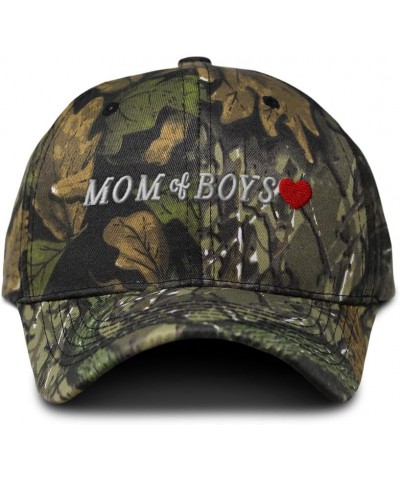 Camo Baseball Cap Mom of Boys Love Cotton Hunting Dad Hats for Men & Women Forest Tree Green $14.40 Baseball Caps