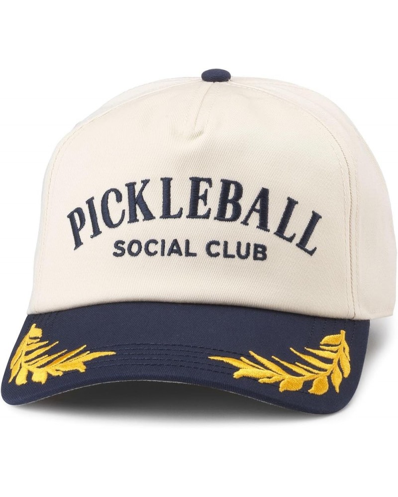 Pickleball Adjustable Baseball Hat (PBALL-Parent) Ivory/Navy (Club Captain) $21.01 Baseball Caps