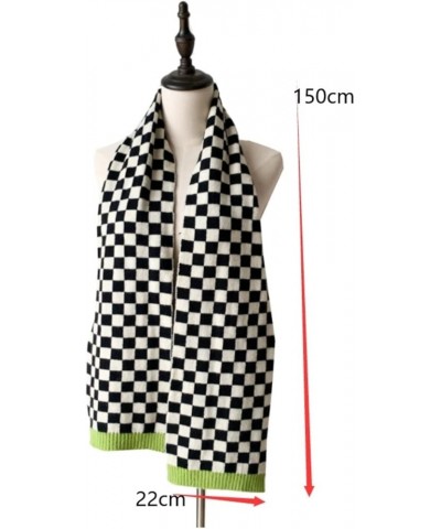 Scarves Scarf Winter Warm Scarf Lattice Scarves Shawls Long Stole for Ladies Scarfs (Color : C, Size : 150 * 22cm) 150*22cm C...