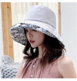 Wide Brim Cotton Summer Hat Women Sun Hats Summer Beach UV Protection UPF Packable Wide Brim Chin Strap B $13.56 Sun Hats