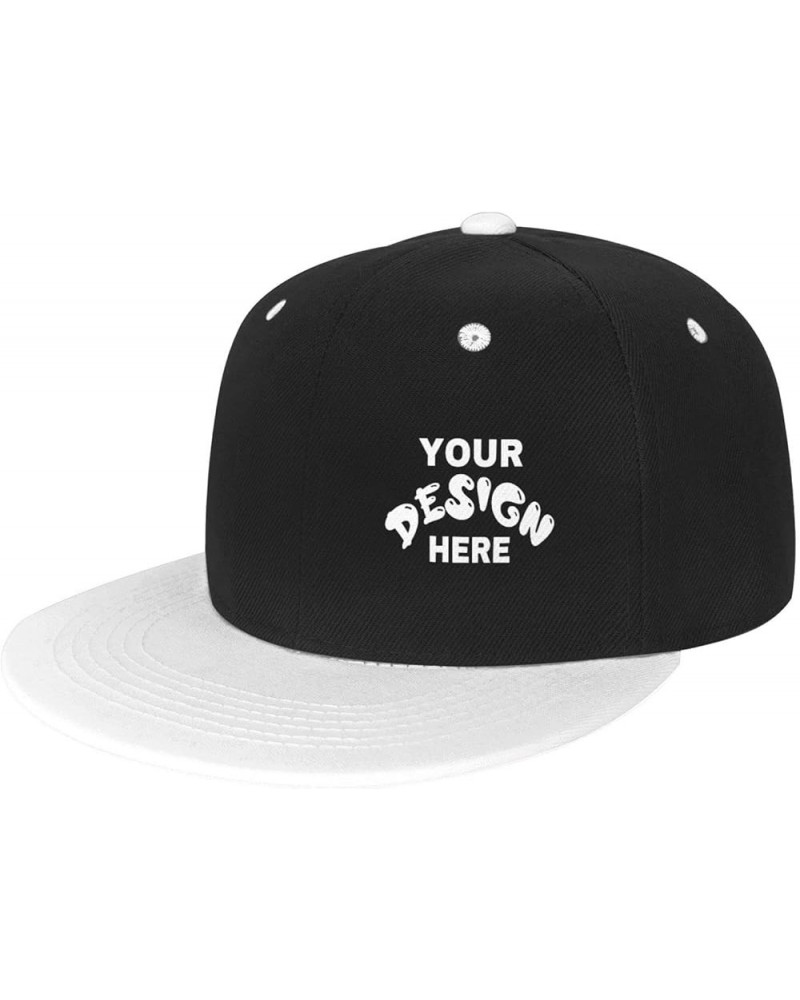 Custom Cap Add Your Custom,Custom Logo Hats,Custom Hat Design Your Own Classic Mens Womens Trucker Hat White $9.09 Baseball Caps