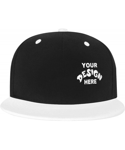 Custom Cap Add Your Custom,Custom Logo Hats,Custom Hat Design Your Own Classic Mens Womens Trucker Hat White $9.09 Baseball Caps