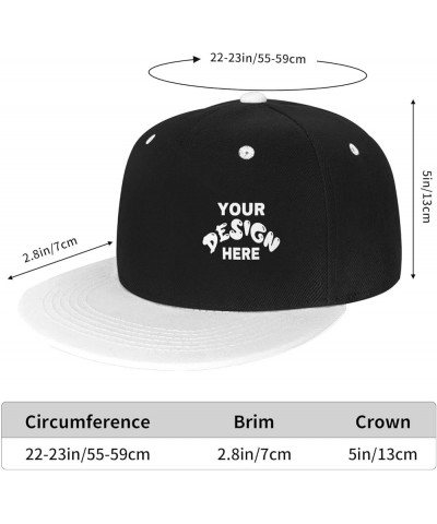 Custom Cap Add Your Custom,Custom Logo Hats,Custom Hat Design Your Own Classic Mens Womens Trucker Hat White $9.09 Baseball Caps