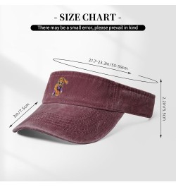 The Dominant Lion Athlete Sun Visor Hats for Women Men Sun Hat Vintage Golf Hat Adjustable Baseball Cap Red $12.88 Visors