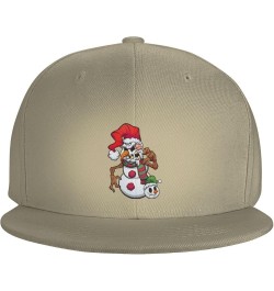 Adjustable Scary Snowman Monster Snapback Hat for Men Women Baseball Cap Dad Hats Natural $10.19 Baseball Caps