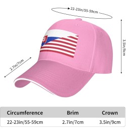 Flag of The United States and Slovakia Mans Womans Baseball Cap Fashion Adjustable Baseball Cap Unisex Denim Hat Pink $10.69 ...