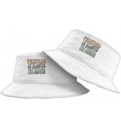 Artist Quote Bucket Hat - Printed Hat - Cool Design Bucket Hat - White, L/XL $18.80 Bucket Hats