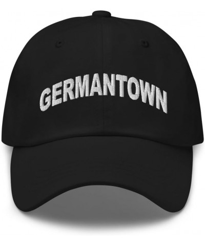 Germantown Tennessee Hat Germantown TN Cap Embroidered Adjustable Dad Hat Unisex Black $21.19 Baseball Caps