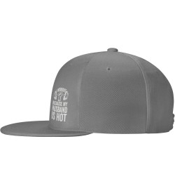 I Workout Because My Husband is Hot Flat Bill Hat Trucker Hats Baseball Caps Street Dancer Cap for Men Women Black Gray $11.4...