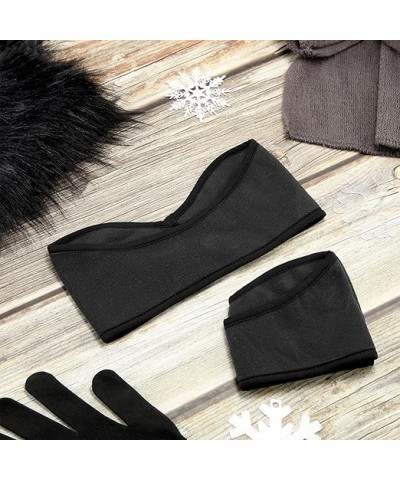 12 Pcs Ear Warmer Headband Winter Headbands Sports Running Elastic Ear Warmers Warm Ear Covers for Winter(Dark Gray) Dark Gra...