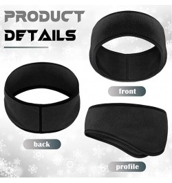 12 Pcs Ear Warmer Headband Winter Headbands Sports Running Elastic Ear Warmers Warm Ear Covers for Winter(Dark Gray) Dark Gra...