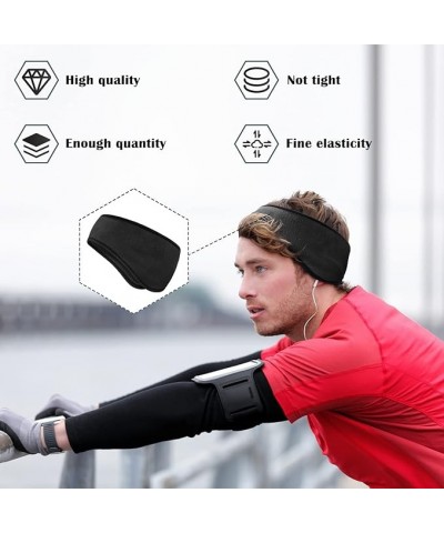 12 Pcs Ear Warmer Headband Winter Headbands Sports Running Elastic Ear Warmers Warm Ear Covers for Winter(Dark Gray) Dark Gra...