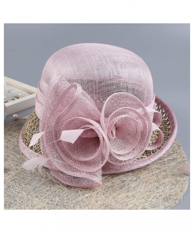 Summer Straw Hats for Women Flower Roll Brim Cool Travel Sun Protection Beach Cap Khaki $57.56 Sun Hats