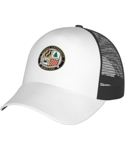 Loyola University Maryland Logo Curved Brim Mesh Baseball Cap Casual Sun Hat for Unisex Black $12.68 Baseball Caps