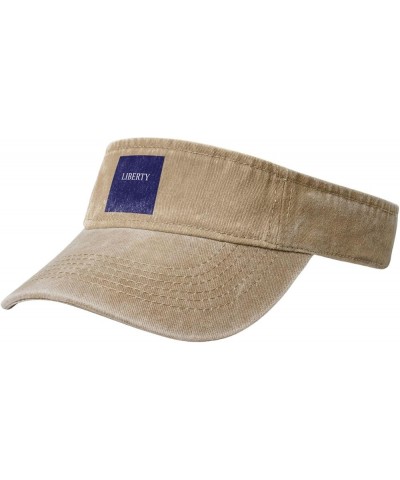 Schenectady Liberty Flag Sun Visor Hats for Women Men Adjustable Sports Sun Hats Cotton Golf Cap Natural $9.86 Visors