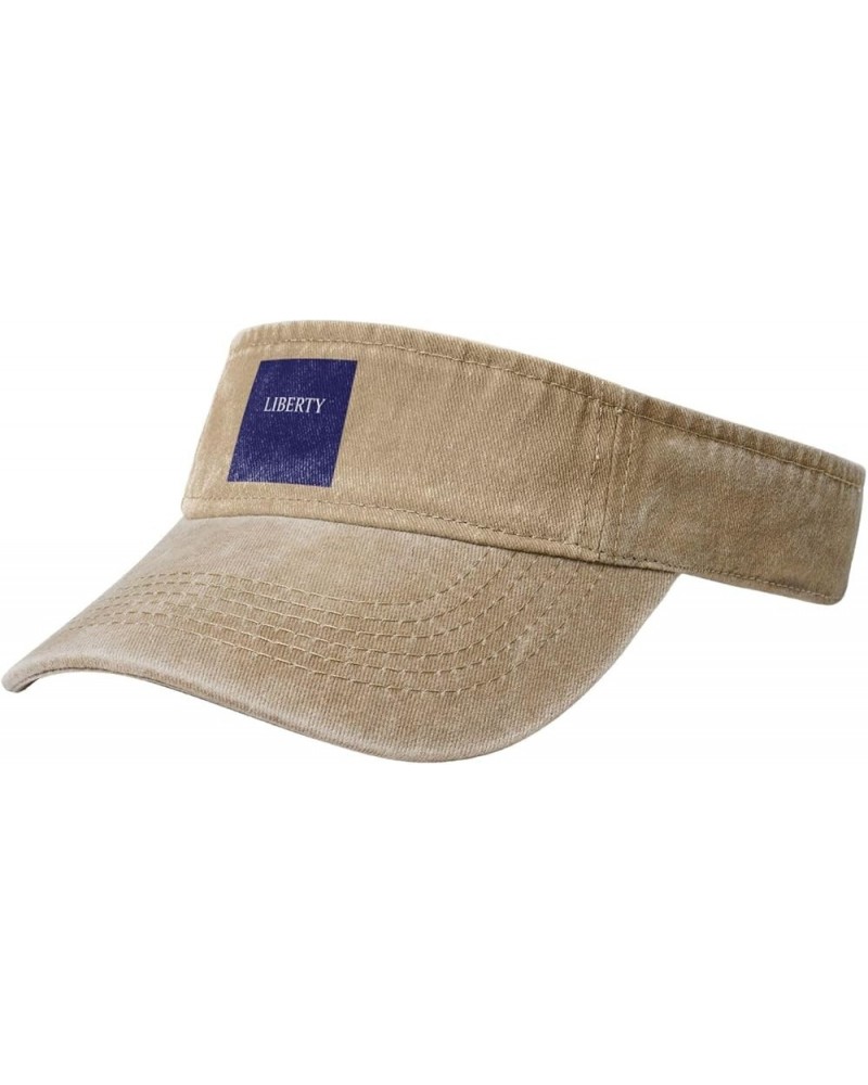 Schenectady Liberty Flag Sun Visor Hats for Women Men Adjustable Sports Sun Hats Cotton Golf Cap Natural $9.86 Visors