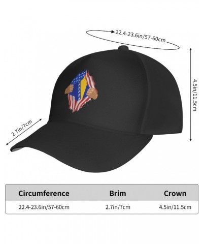 Hand Tear Flag of Bosnia and Herzegovina Baseball Cap Men's and Women's Baseball Hat Adjustable Casual Outdoor Breathable Cap...