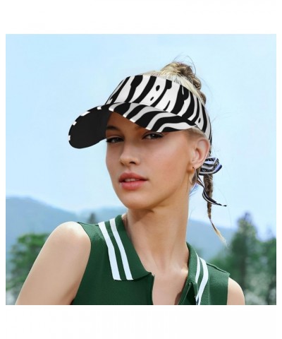 White Helicopter Adult Sunscreen Visor Cap - Stylish and Adjustable Sun Protection Hat for Men and Women Zebra Print2 $11.72 ...