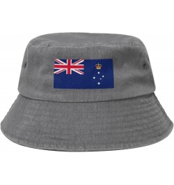 Flag of Victoria (Australia) Bucket Hat for Women Men Summer Travel Sun Hat Outdoor Cap Funny Bucket Hats Gray $14.48 Bucket ...