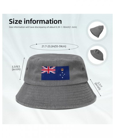 Flag of Victoria (Australia) Bucket Hat for Women Men Summer Travel Sun Hat Outdoor Cap Funny Bucket Hats Gray $14.48 Bucket ...