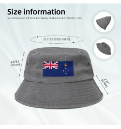 Flag of Victoria (Australia) Bucket Hat for Women Men Summer Travel Sun Hat Outdoor Cap Funny Bucket Hats Gray $14.48 Bucket ...