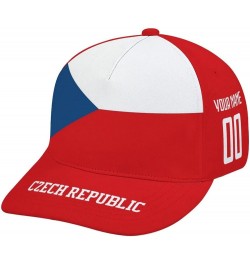 Custom Country Flag Design Baseball Caps National Soccer Team Personalized Number Name for Men Women Youth Sports Gifts Czech...