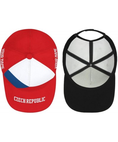 Custom Country Flag Design Baseball Caps National Soccer Team Personalized Number Name for Men Women Youth Sports Gifts Czech...