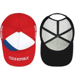 Custom Country Flag Design Baseball Caps National Soccer Team Personalized Number Name for Men Women Youth Sports Gifts Czech...