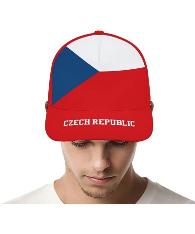 Custom Country Flag Design Baseball Caps National Soccer Team Personalized Number Name for Men Women Youth Sports Gifts Czech...