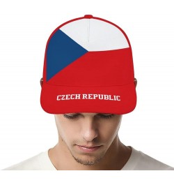 Custom Country Flag Design Baseball Caps National Soccer Team Personalized Number Name for Men Women Youth Sports Gifts Czech...