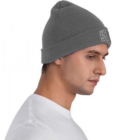 Interesting Fashion Autumn Winter Man Woman Pile of Footballs Print Beanie Hat Warm Hat Knit Hedging Cap Deep Heather $9.20 S...