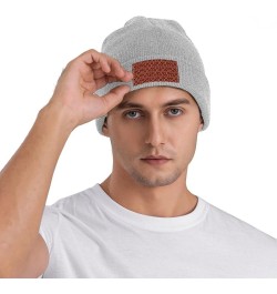 Lingge Print Unisex Warm Knit Hat Cap Winter Cap Cute Soft Warm Outdoor Ski Knit Cap Nightcap Gray $11.30 Skullies & Beanies