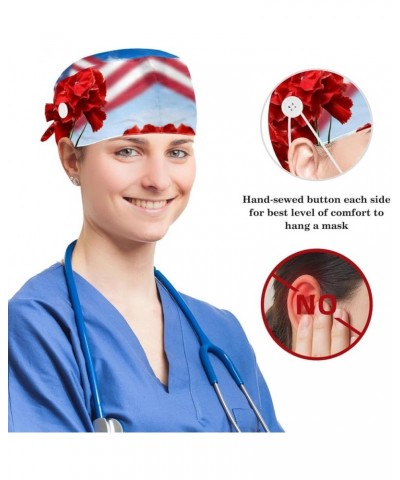 Scrub Caps,Working Cap Hat with Sweatband Headgear for Women V700j1ojvh $7.85 Skullies & Beanies