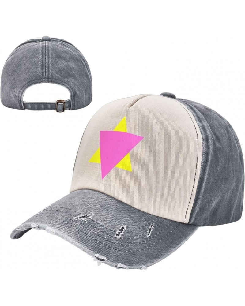 Pink Yellow Triangles Pride Flag LGBT Baseball Cap Adult Adjustable Casual Duck Tongue Hat Golf Caps Trucker Hats $10.15 Base...