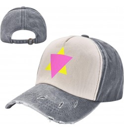 Pink Yellow Triangles Pride Flag LGBT Baseball Cap Adult Adjustable Casual Duck Tongue Hat Golf Caps Trucker Hats $10.15 Base...