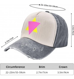 Pink Yellow Triangles Pride Flag LGBT Baseball Cap Adult Adjustable Casual Duck Tongue Hat Golf Caps Trucker Hats $10.15 Base...