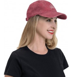 Back to School Happy First Day of School Washed Denim Baseball Cap Sun Hat Dad Hat Trucker Hat Red50 $10.72 Baseball Caps